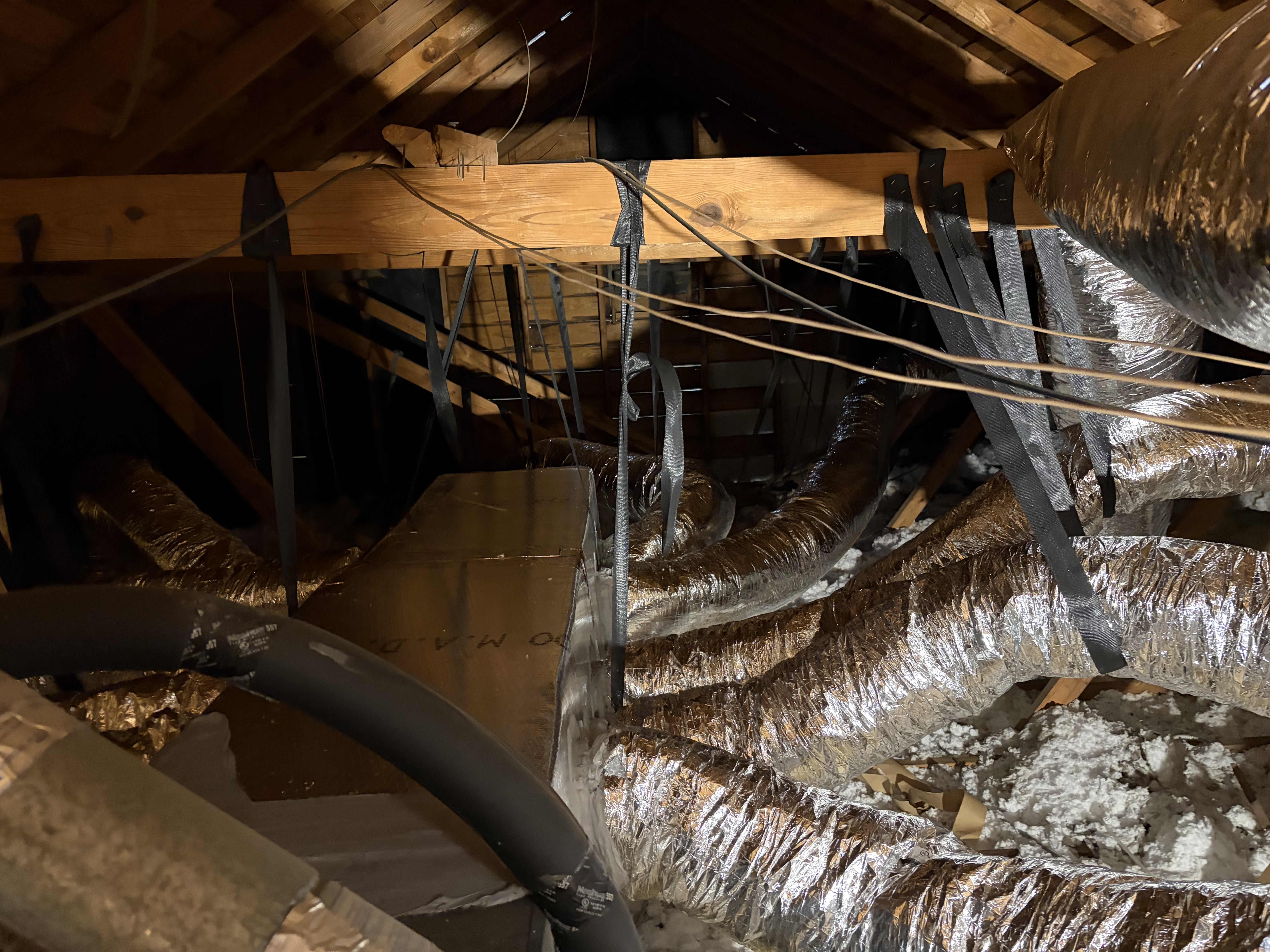 Attic ductwork installation